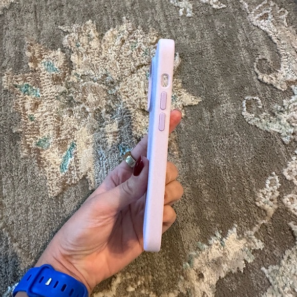 Lilac Apple Silicone iPhone 14 Pro Case - Picture 2 of 4